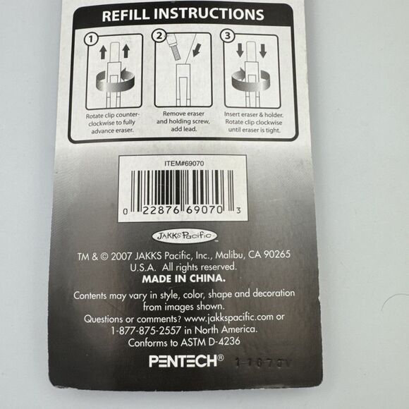 Pentech Sensor Pro Mechanical Pencils .5mm NO 69070 Jakks Pacific 2007 Pack of 2 - Picture 5 of 5